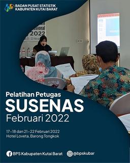 Pelatihan petugas SUSENAS Feb 2022